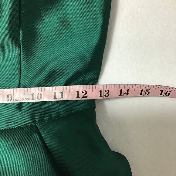 LULU'S XS Emerald Green Broadway Show High-Low Apron Neck Maxi Dress B103 - Picture 7 of 10